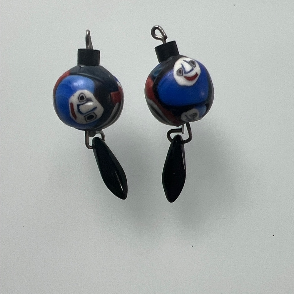 Handmade Blue Face Beads for jewelry